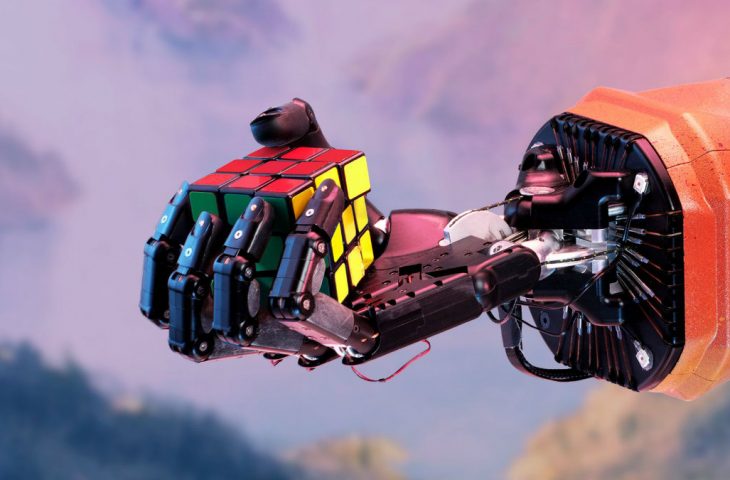 Rubik küpü çözen robot